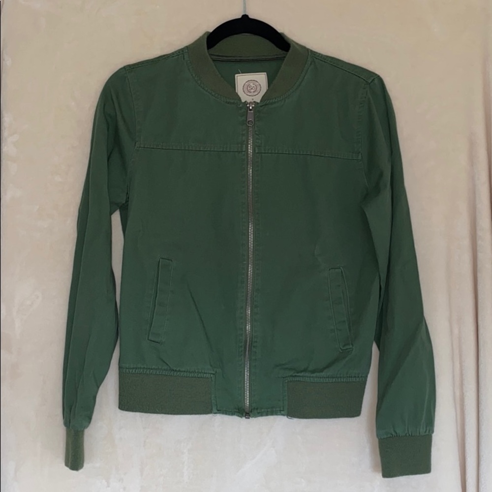 SO Olive Bomber Jacket